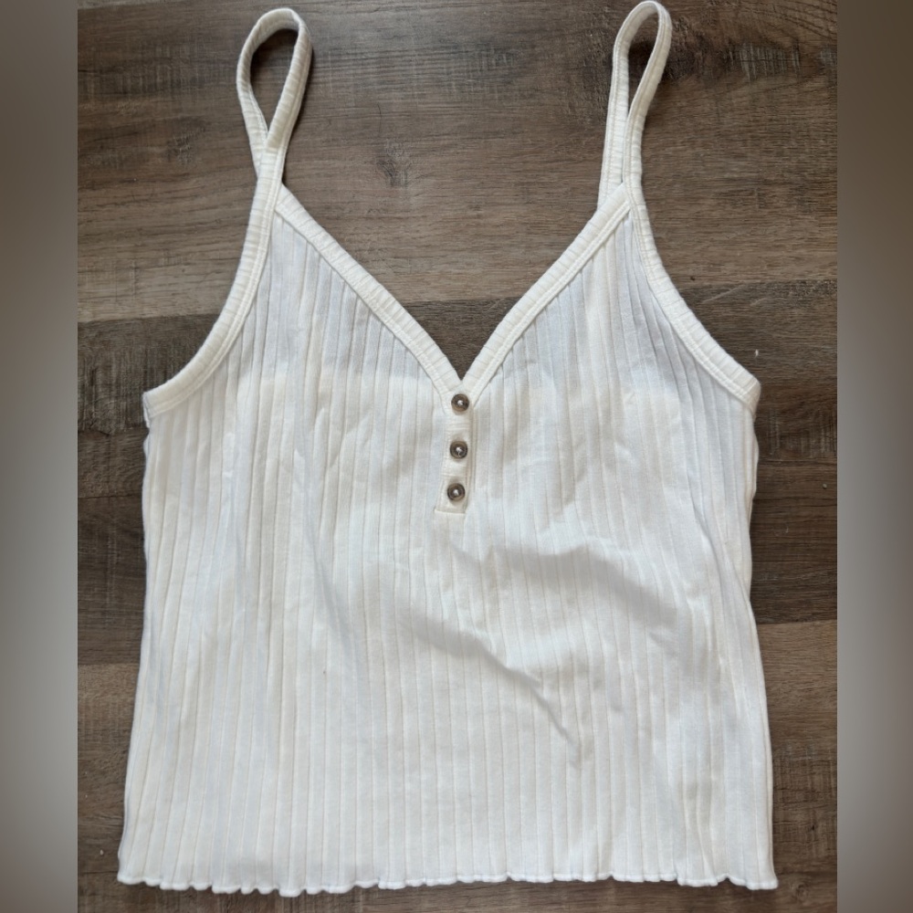American Eagle white tank